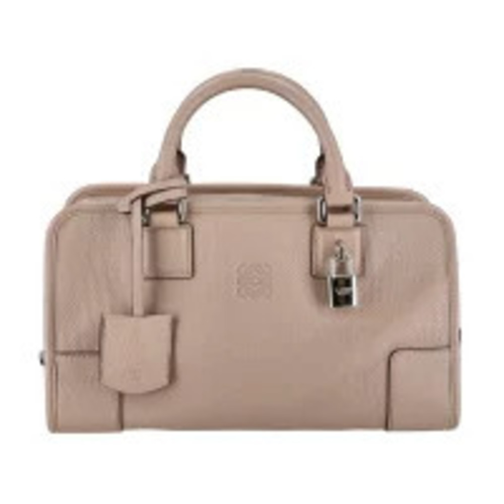 Loewe Amazona bag signature padlock Beige Pink